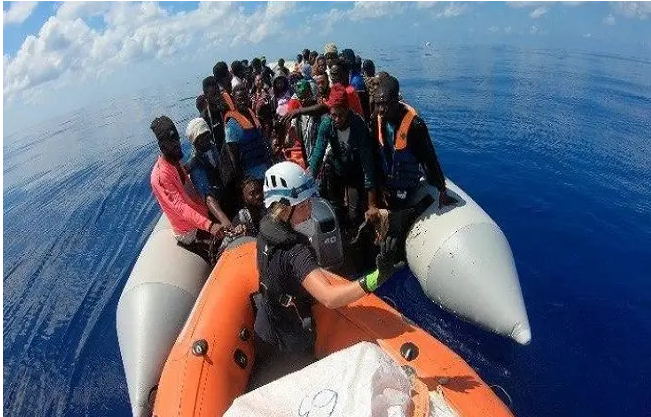219 persons stuck at the middle of the sea as rescue boat gets stranded