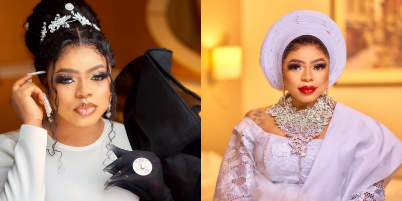 Bobrisky 'blesses' his followers with peng photos as he channels a rich bride