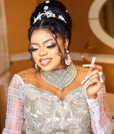 Bobrisky 'blesses' his followers with peng photos as he channels a rich bride