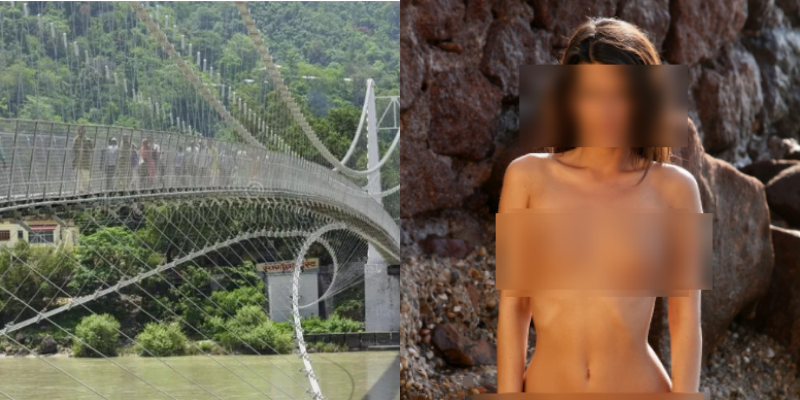 French woman arrested for making naked video on Indian holy bridge