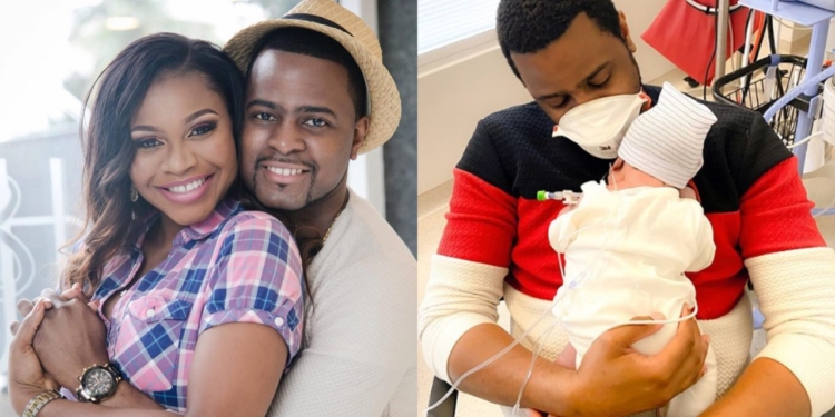 DJ Exclusive finally welcomes baby with wife, Tinuke after 5 years of marriage