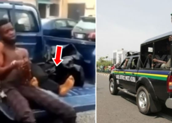 VIDEO: Driver in tears after knocking bike rider dead while evading police arrest