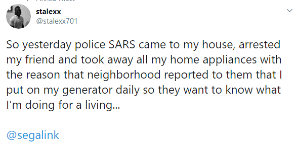 Police arrest young man for allegedly disturbing neighbours with his generator in Lagos
