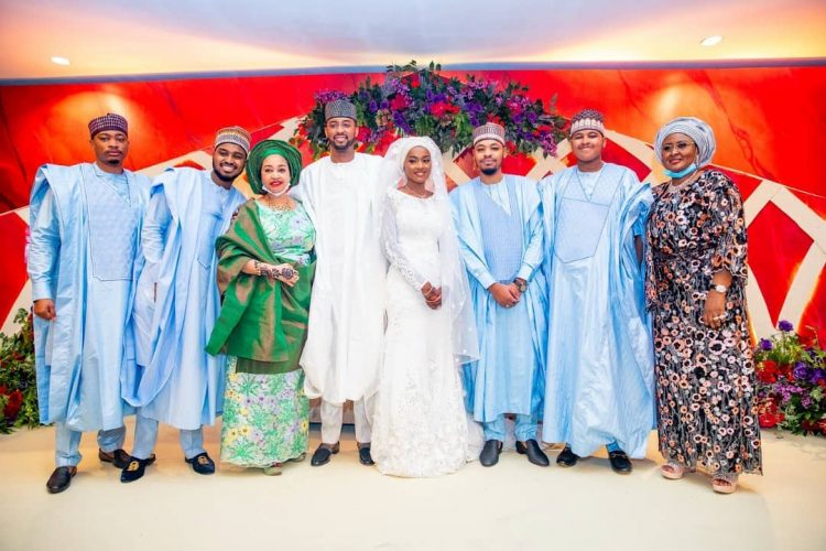 VIDEO: Buhari’s daughter Hanan weds hearthrob Muhammad Turad Shaaban in first Aso Villa wedding