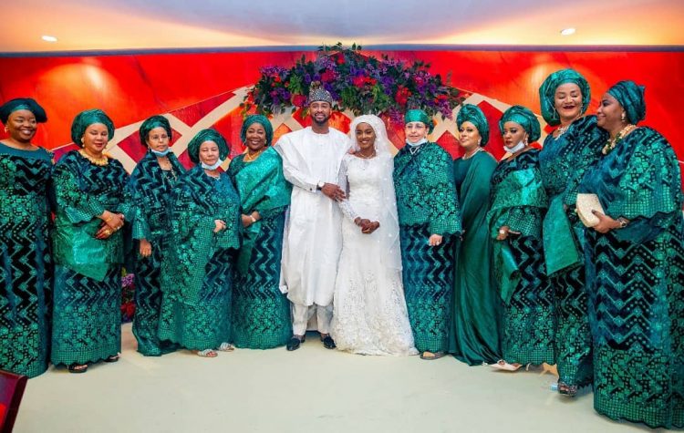 VIDEO: Buhari’s daughter Hanan weds hearthrob Muhammad Turad Shaaban in first Aso Villa wedding