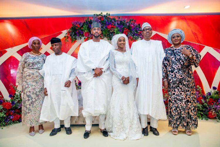 VIDEO: Buhari’s daughter Hanan weds hearthrob Muhammad Turad Shaaban in first Aso Villa wedding