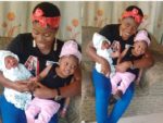 Widow abandoned by in-laws because of her tribe celebrates coming out strong with her kids