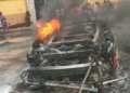 BREAKING: Several Passengers burnt to death as bus catches fire in Anambra