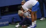 Djokovic disqualified from US Open after hitting line Judge with ball