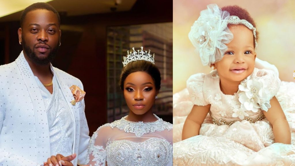 BBNaija ex housemates, Bambara and Teddy A finally unveil their baby to the world