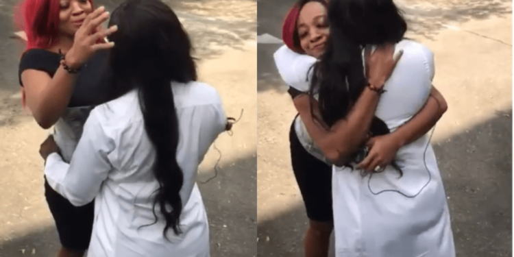 #BBNaija: Emotional moment Ka3na and Lucy met for the first time since her eviction (Video)