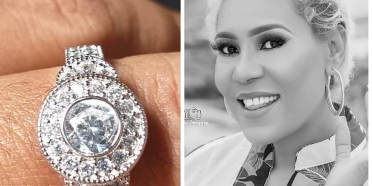 Actress Shan George gets engaged....see photo of her stunning ring