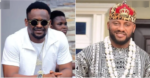 Actors Yul Edochie and Zubby Michael finally kiss and make peace