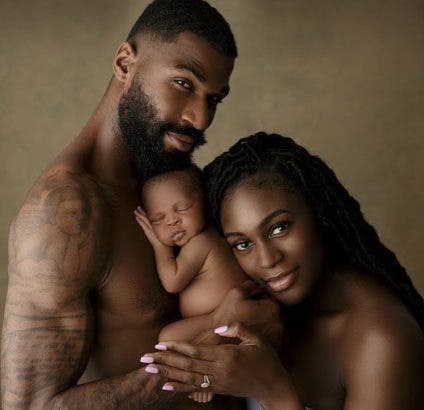 BBNaija star, Mike Edwards and wife, Perri unveil son’s face in adorable family photos