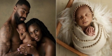 BBNaija star, Mike Edwards and wife, Perri unveil  son’s face in adorable family photos