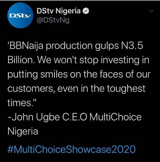 'We spent 3.5 billion on BBNaija season 5' - CEO, Multichoice, John Ugbe reveals