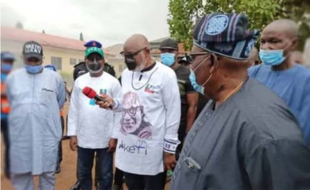 Gov Akeredolu react to fire outbreak at INEC Headquarters in Ondo