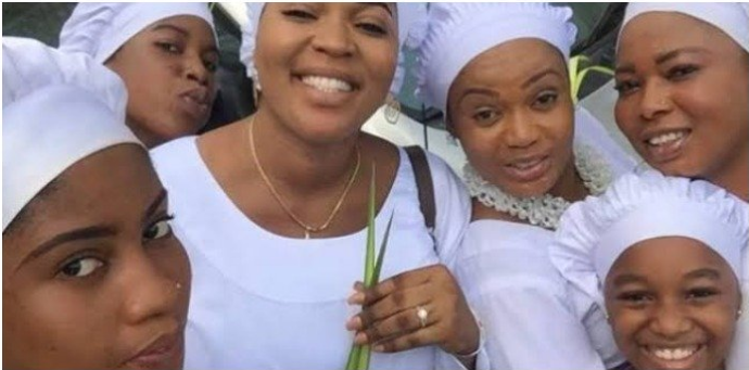 Nigerian female celebrities now rush to white garment churches because of 'special spiritual assistance'