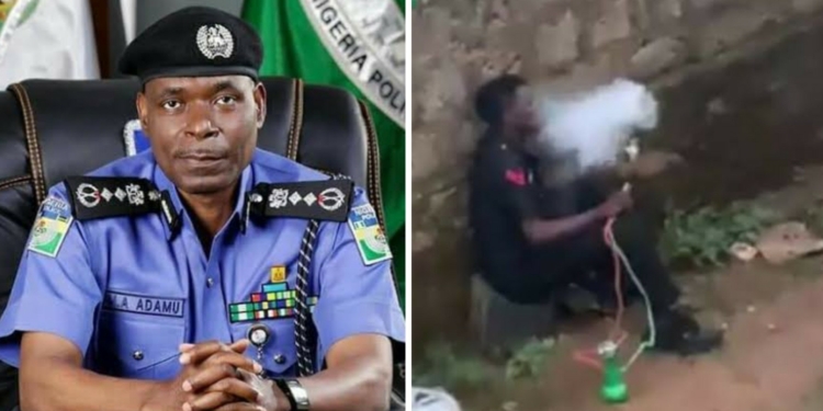Police investigate video of man in ‘police uniform’ smoking shisha