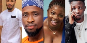 #BBNaija: Ozo, Dorathy, Trickytee and Laycon are up for eviction