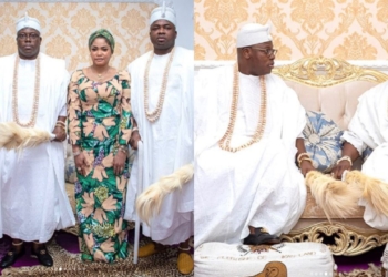 Photos : Oniru of Iru Kingdom, Gbolahan Lawal pays Oba Elegushi, Ademola Saheed a courtesy visit