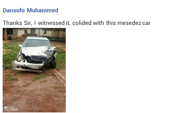 Police officer dies after car collision in Kogi