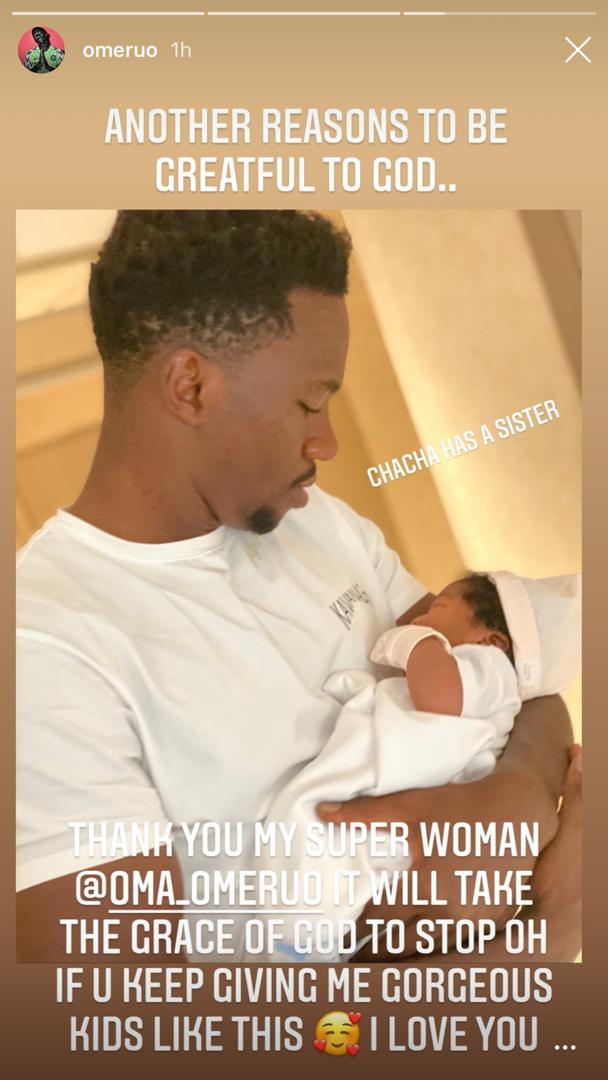 Video: Super Eagles player, Kenneth Omeruo welcomes second child