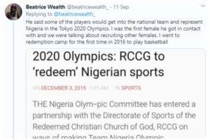 RCCG investigates pastor who was accused of sexual assault by former basketball player