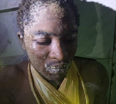 22-year-old man reunited with his family after he was found chained and dumped behind mosque in Abuja
