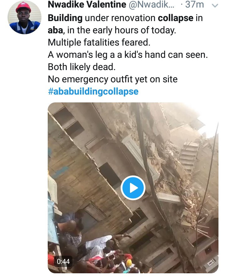 PHOTOS: Four dead, more feared trapped as building under construction collapses in Aba