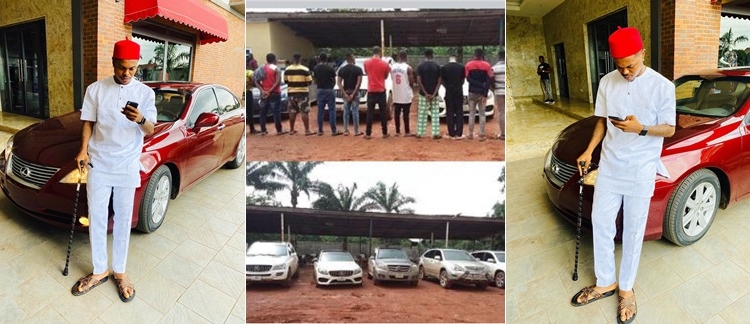 Days after his release, alleged Fraudster, Bitcoin Lord Shows off Newly Acquired Car (Photos)
