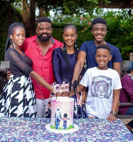 Film maker, Kunle Afolayan shares never seen photo of his look alike daughter, on her birthday