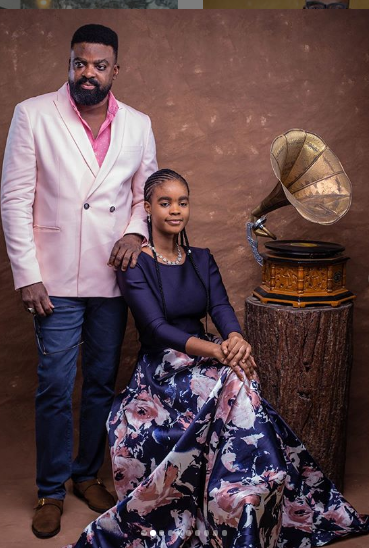 Film maker, Kunle Afolayan shares never seen photo of his look alike daughter, on her birthday