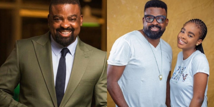 Film maker, Kunle Afolayan shares never seen photo of his look alike daughter, on her birthday