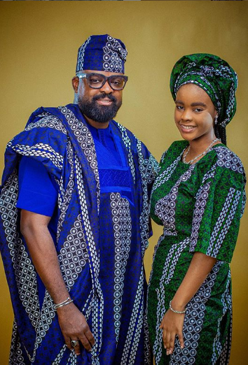 Film maker, Kunle Afolayan shares never seen photo of his look alike daughter, on her birthday