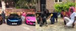 Ikorodu Bois Recreate Photos Of DJ Cuppy And Sister In Their New Ferarri Whips