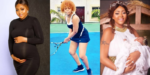 Regina Daniels resorts to lawn tennis 3 months after birthing son
