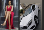 Actress Lilian Afegbai flaunts her new car