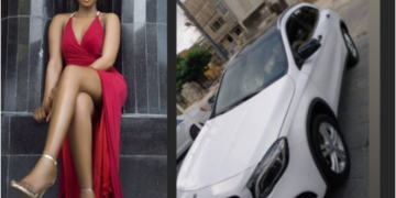 Actress Lilian Afegbai flaunts her new car