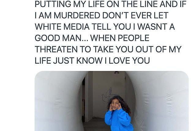 Kanye West shares disturbing tweet about getting murdered and losing his eldest daughter, North