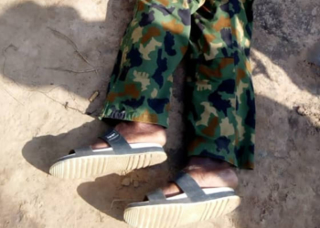 Nigerian Soldier Allegedly Commits Suicide At Duty Post In Yobe, Leaves Note For Wife (Graphic Photos)