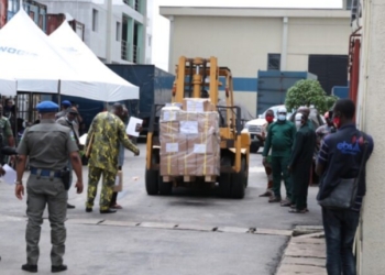 PHOTOS: INEC distributes Edo electoral materials under tight security