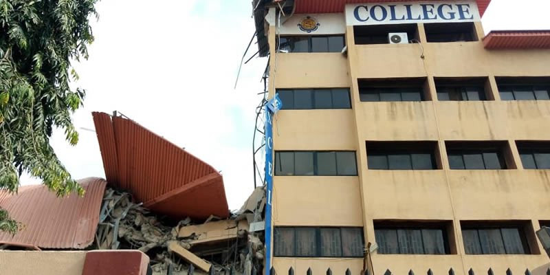 PHOTOS: Tragedy as school building collapses in Lagos