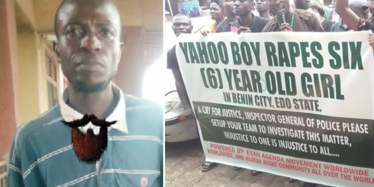 Father rejects N200,000 bribe from 'Yahoo Boy', insists on getting justice for defiled 6-yr-old daughter