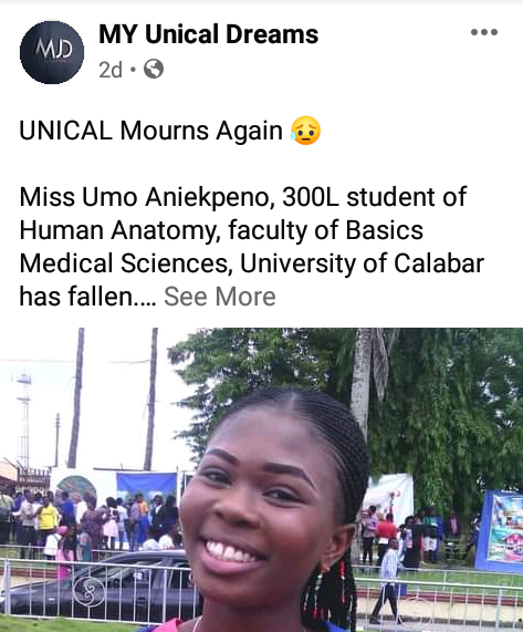 300 Level UNICAL student killed as generator explodes in Calabar