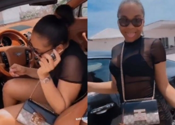 BBNaija: Ex-housemate, Lilo Breaks The Internet With Brand New Bentley (Video)