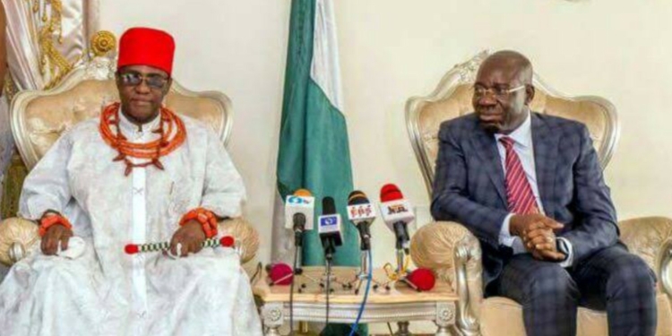 Edo Guber: Oba of Benin reacts to Obaseki's re-election