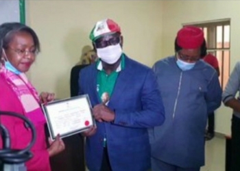 JUST IN: INEC presents certificate of return to Obaseki, Shaibu