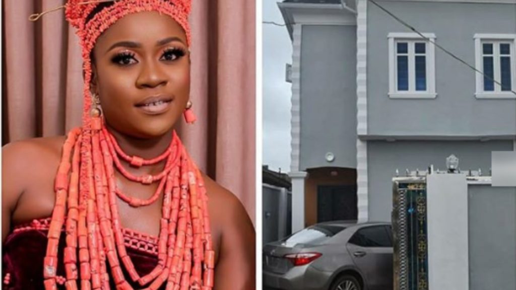 Nollywood actress, Olayinka Solomon becomes a mansion owner in Lagos