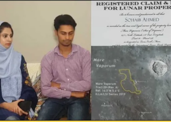 Pakistani man buys land on moon as wedding gift for wife